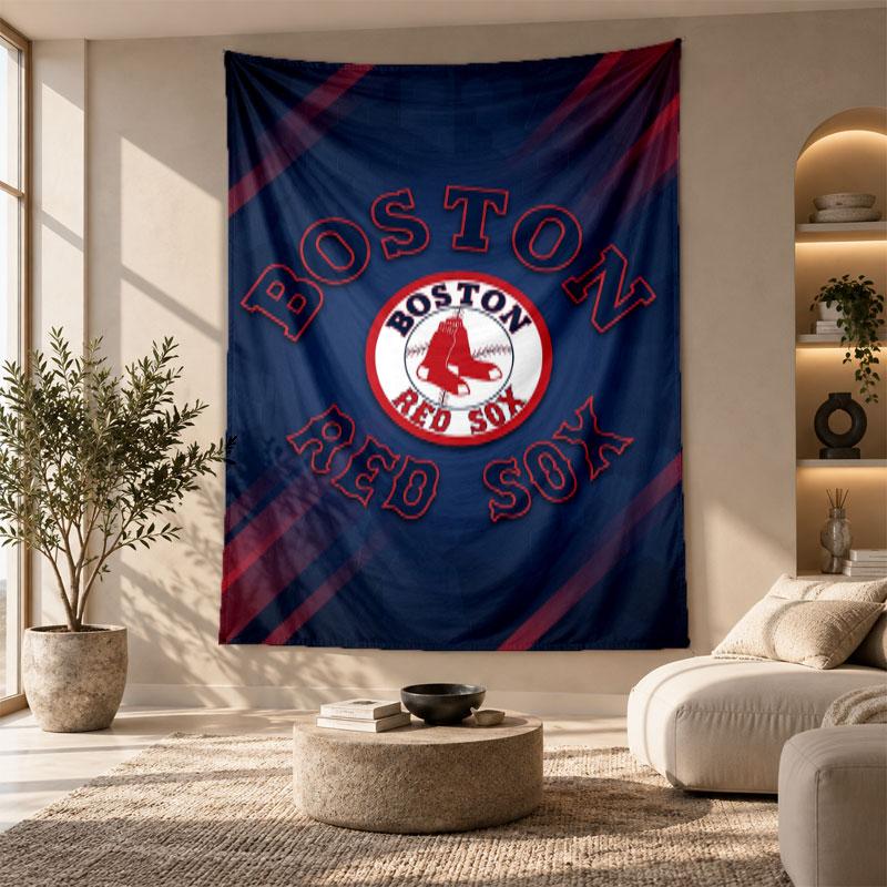 Decorative Tapestry,Boston Red Sox Printed Wall Art, Lightweight Wall Hanging For Bedroom Background