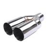 Universeller 63mm Einlass 76mm Auslass Doppelzylinder Edelstahl Auspuffendrohr Schalldämpfer Für Auto Auspuffanlage Ersatz