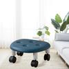 Low Roller Seating PU   Plastic Structure Movable   Wheels Stool for Living Room Baby Room