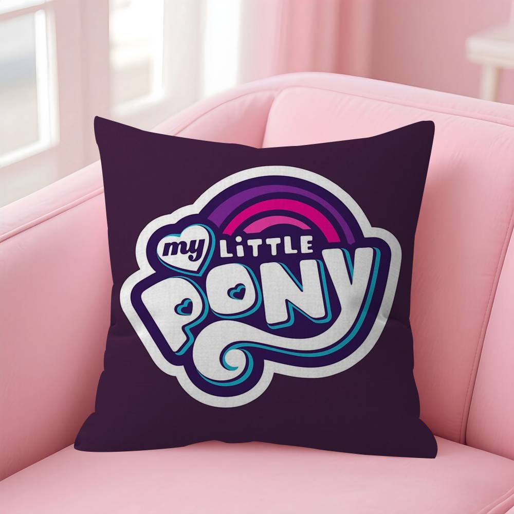 Maple Design Cushion Cover Happy Autumn Harvest Decor Holiday Decorati Pillow Cover Cartoon My L-Little P-Pony Pink