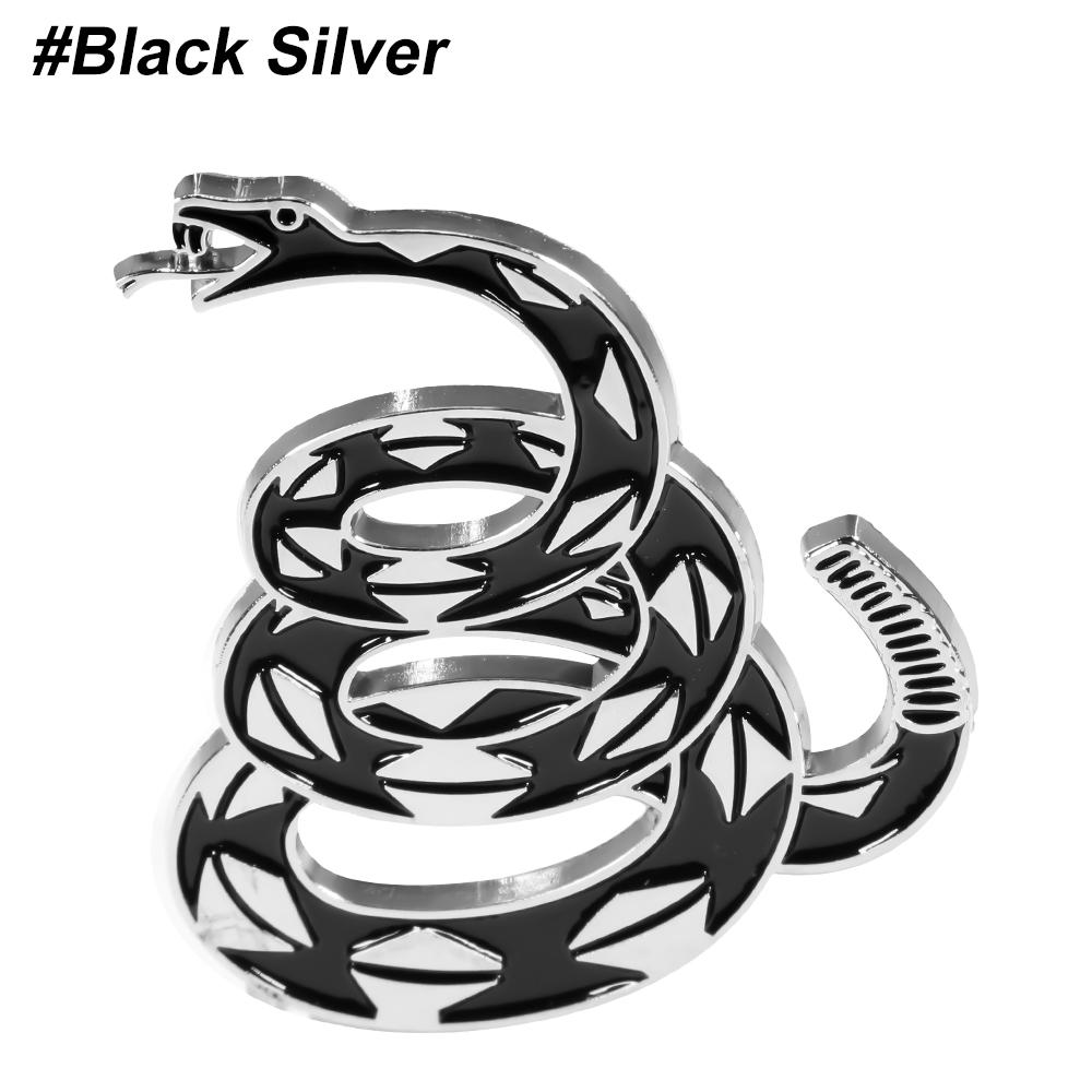 1Pc 3D Snake Badge Decal Dont Tread on Me Metal Car Sticker Gadsden Flag Auto Emblem for Automotive Truck SUV Motorcycle