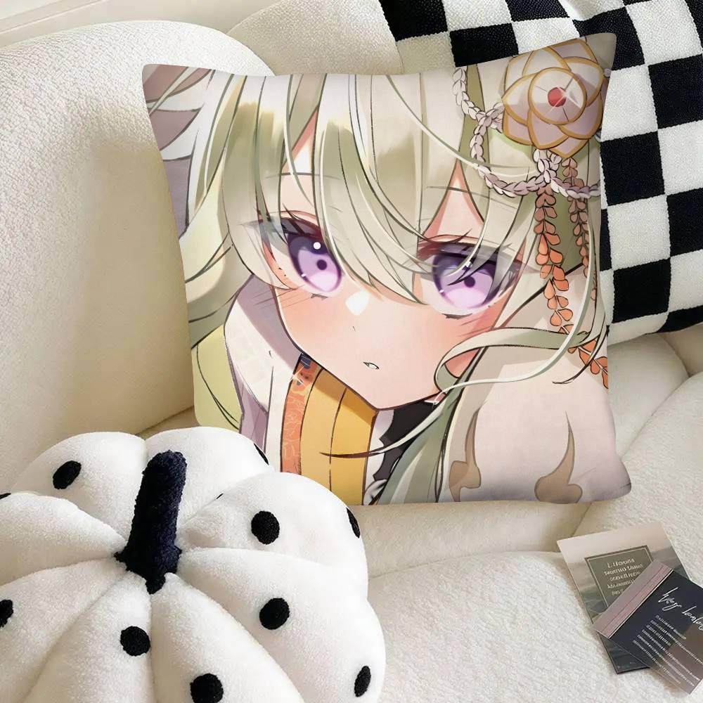 Cute Cartoon Idol Kusanagi Nene Pillow Case Fashion Square Pillowcase Bedroom Sofa Room Ins Decoration Leisure
