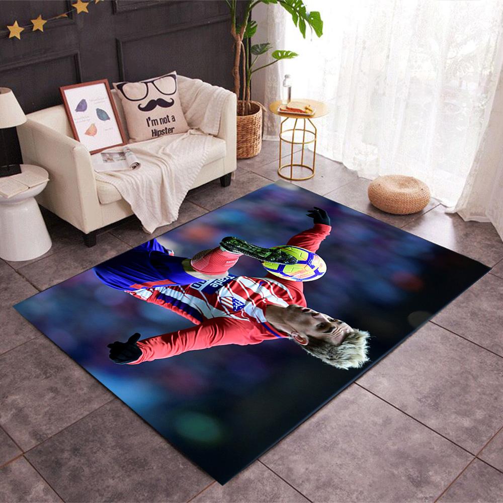 Atletico Madrid Player Floor Rug Office Rug Perfect for Outdoor Game Room Kitchen Bedrooms Anti-slip Rug Anime Office Decor Perfect Gift for Women/Men