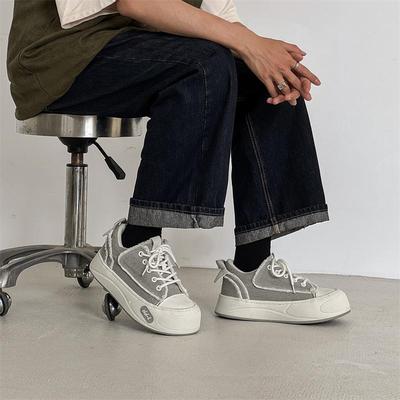 Neue Herren Freizeitsneaker Canvas Skateschuhe Anti-Geruch Langlebig Weiche Sohle Gepolstert Bequem Basic Vielseitig Trendig Mode