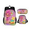 Abby Hatcher Rucksack Federmäppchen Umhängetasche 3-teiliges Set neuer Cartoon-Druck, bestes Geburtstagsgeschenk für Jungen und Mädchen, die zur Schule gehen
