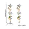 Colorful Zircon Starfish Long Tassel Dangle Earrings for Women Bohemian Coral Shell Earrings Summer Beach Party Jewelry