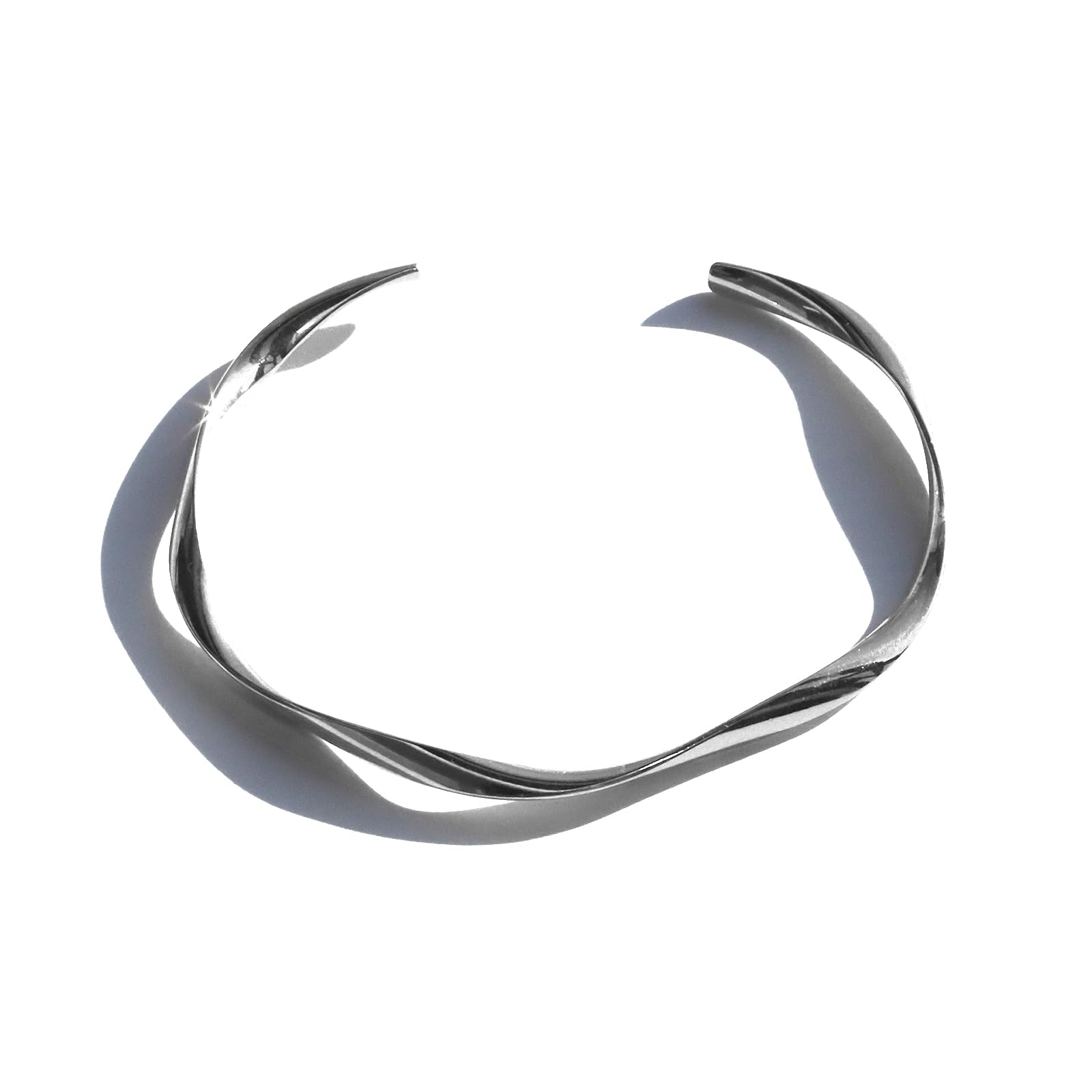 

0264 Bracelet Simple Twist Bangle Delicate Women Ladies Adult Accessory Jewelry Alloy Gift Present Birthday Present Trendy Fashionable Casual Pretty
