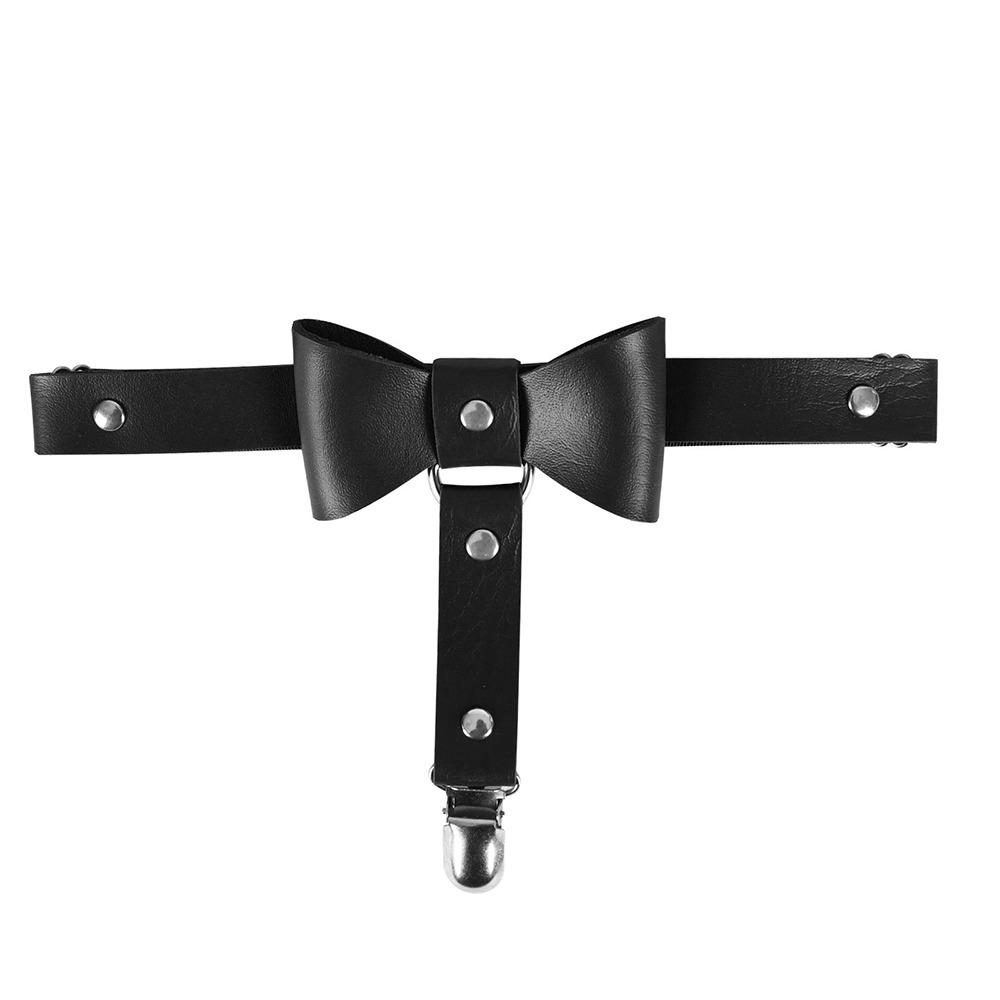 1 Pieza Liguero de Pierna para Mujer Negro Corazón Arnés de Muslo Medias Accesorios Punk Góticos