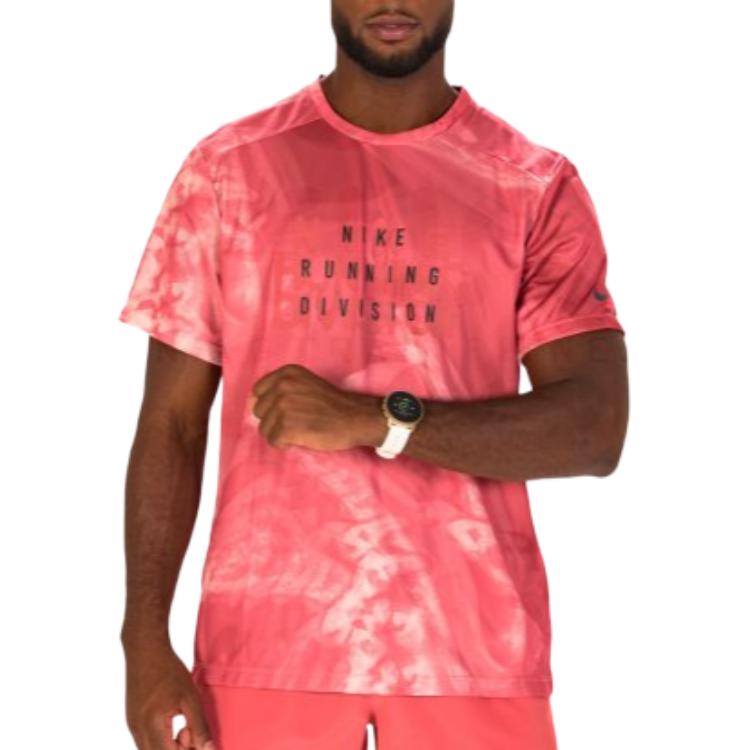 New Nike Running T Shirt Men's Clay Gray FB6880-655