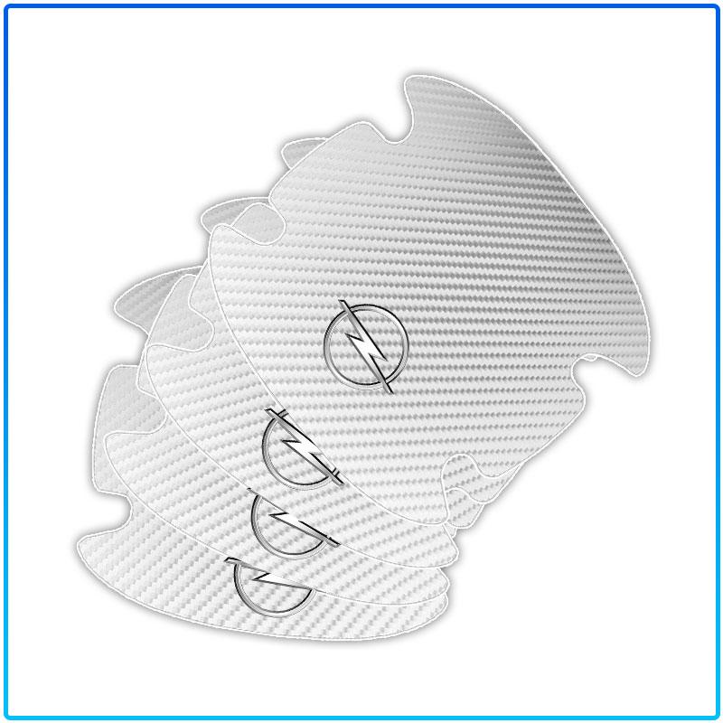 4PCS Carbon Fiber Car Door Handle Protection 3D Sticker Accessories For Opel Astra C G H Insignia J K Zafira B Corsa Vectra C Corsa C