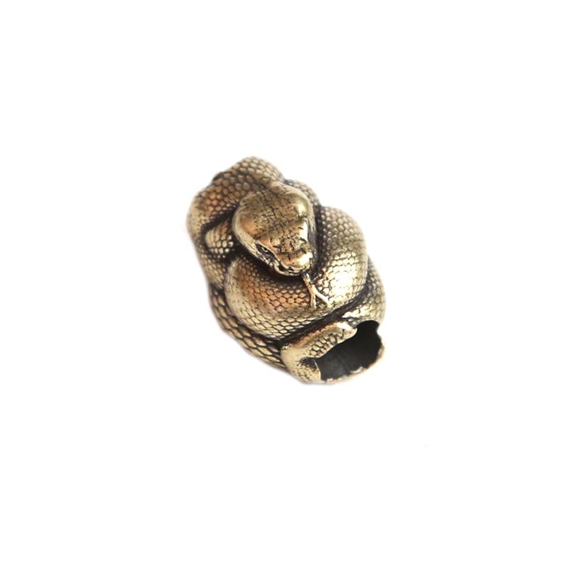 Python Snake Brass Knife Beads DIY EDC Outdoor Umbrella Rope Woven Fidget Toy Paracord Rope Decompression Toy Edc Accessory