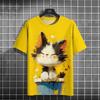 3D Digital Printed T-shirt for Men's and Women's Casual Round Neck