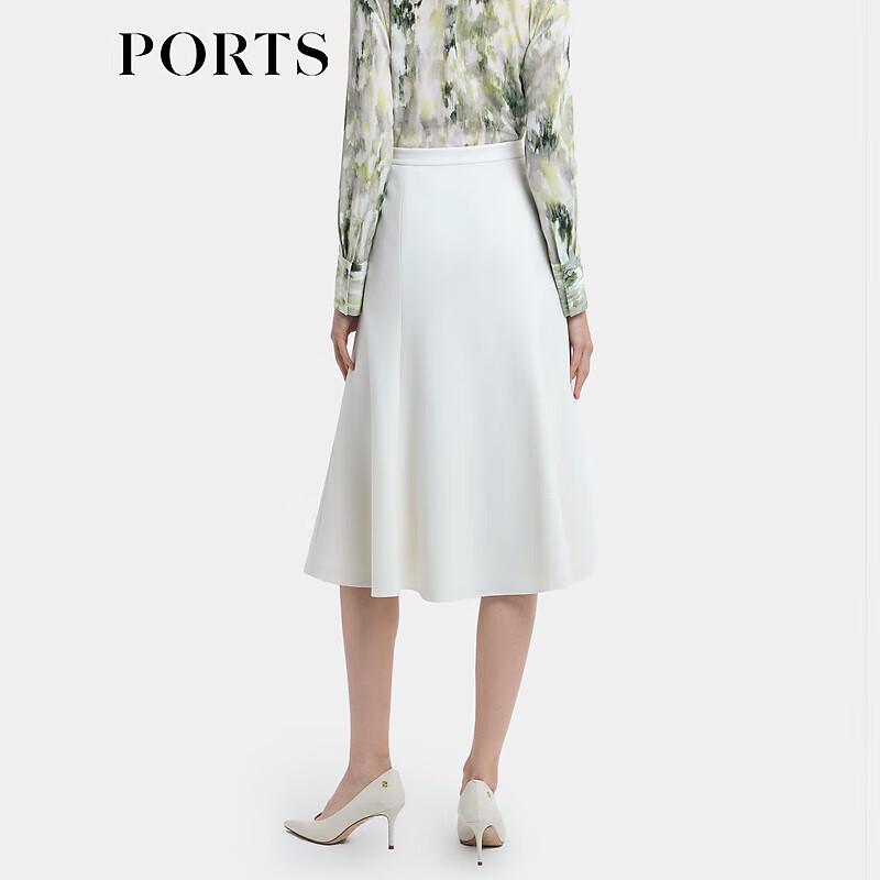 PORTS Women's Wool Blend High-Waisted A-Line Skirt