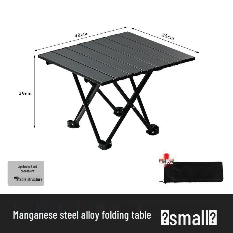 Portable Aluminum Folding Picnic Table & Chairs Set for Camping