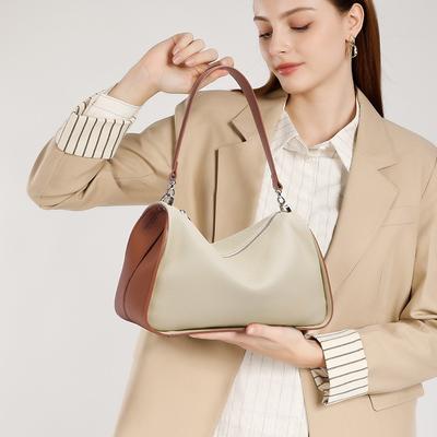 Bag Women's New First-layer Cowhide Crossbody Pillow Bag Women's Niche Commuting High-end Simple Leather Shoulder Bag