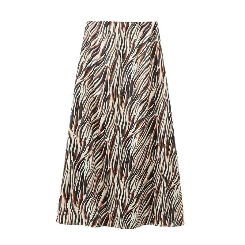 

Ur European and American Style Women s Clothing Animal Print Midi Dress As shown in the figure L