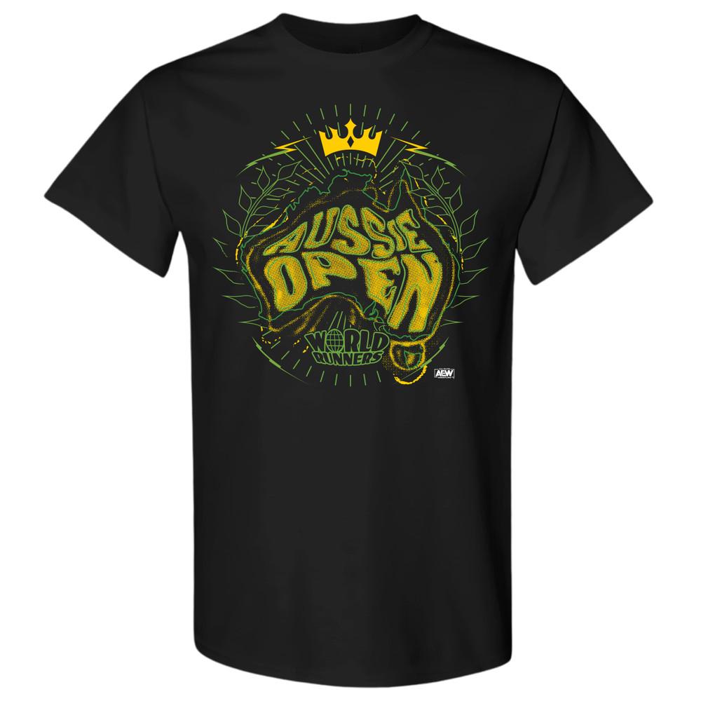 AUSSIE OPEN  WORLD RUNNERS AEW Official TShirt Unisex T-Shirt XXL