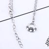 Retro Crown Necklace with Hands Holding Heart Pattern Ornament Christmas Birthday Gift