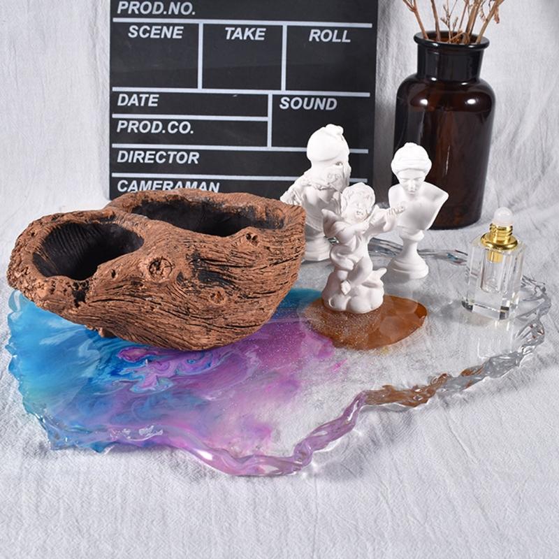 Silicone Tray Mold Silicone Muold for Resin Irregular Shaped Geode Tray Molds for Making Resin Craft  Home Decoration