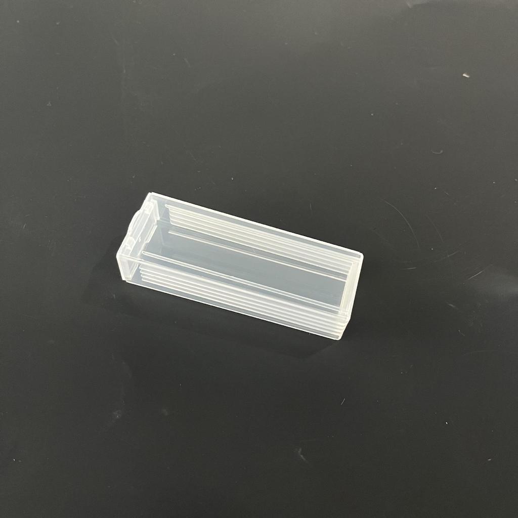 Transparent 5-Piece Plastic Slide Storage Box with Clips