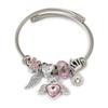 Pink Summer Cool Bracelet For Women Fashion Sweet Lightweight Breathable Wrist Jewelry Gift
