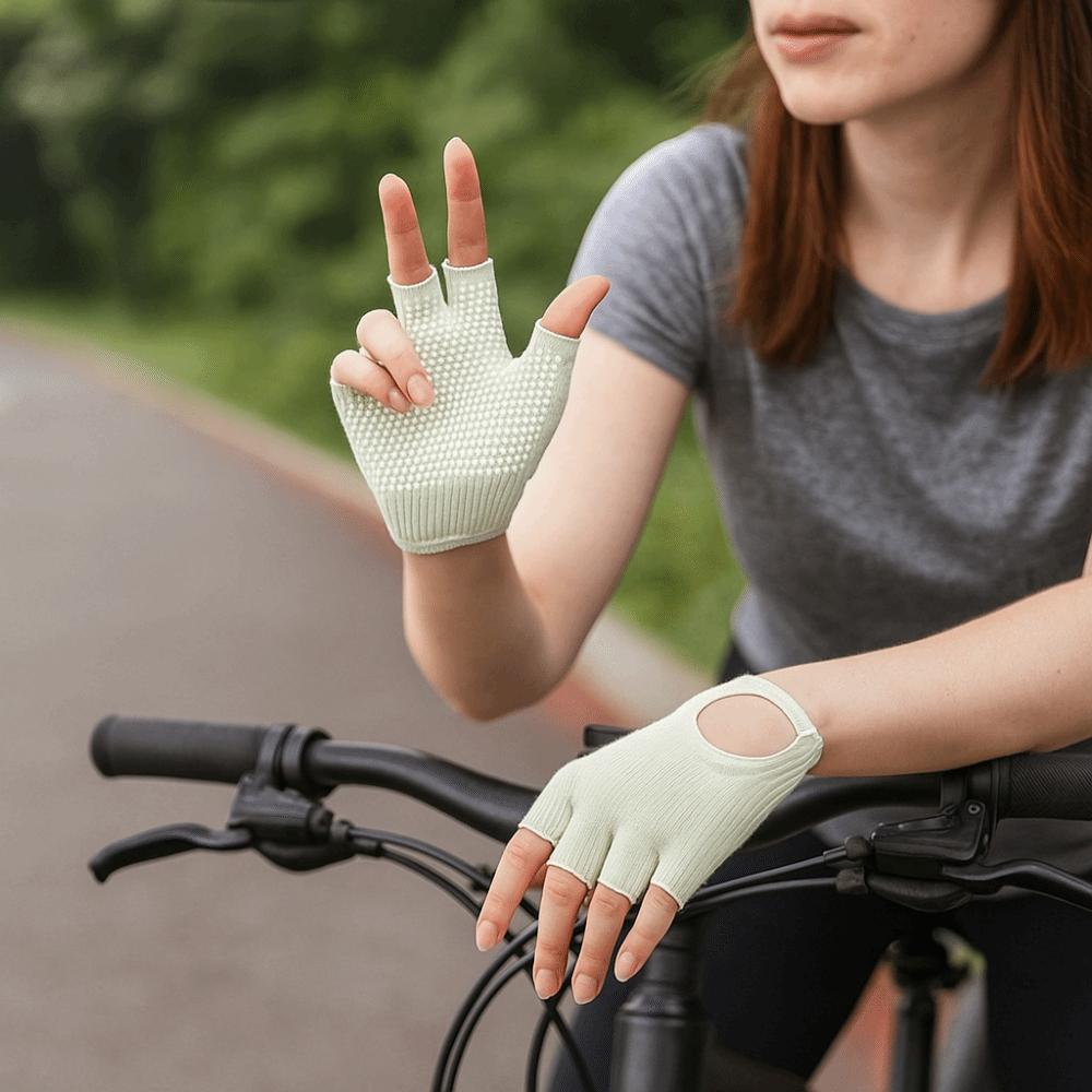 Multicolor Pilates Gloves Warm Gym Fitness Gloves Windproof Sport Riding Mittens  Outdoor