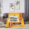 Fashion Logo D-DHL-S Cool Blanket Plush Nap Sofa rug for Living Room Warm Office Bedroom Birthday Home Travel Kid Gifts