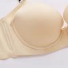 Seamless Lingerie Women's Soft Steel Rims Thin Bra Anti-sagging Full-cup Fashionable Letter Bra Push Up Bra