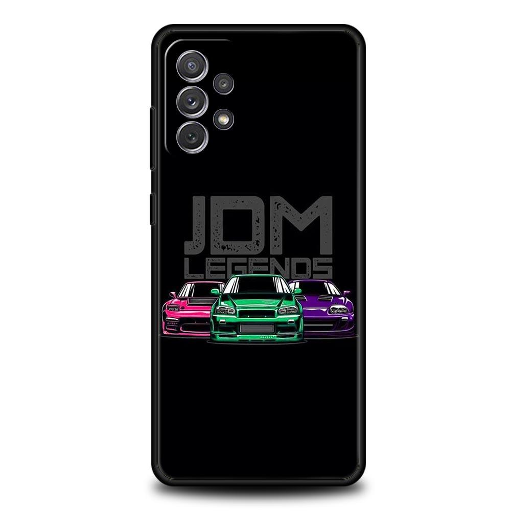JDM Type R Civic Sport Car Case for Samsung A51 A71 A21S A12 A11 A15 A25 A31 A41 A32 A23 A33 A53 A73 A03S A05S A13 5G A72 Cover