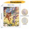 Disney Digital Oil Painting Art Painting Handmade Diy Home Decorations Forest Deer Rabbit Friendship