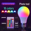 A60 RGB Bulb: 16-Color LED with Remote, Dimmable Atmosphere Globe for Live Room Decor