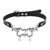 Pentagram Bone Collar Choker Neck Punk Dark Accessories Babes Puppy Necklace Cool Trendy