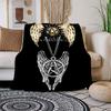 Supernatural Angel Wings Pendant Necklace for Men WomenBlanket Flannel Throw Blanket for Sofa, Bed, Travel, Camping, Office, Couch, Chair, A