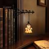 Indoor Shop Window Display Halloween Library Lantern, Decorative Bookshelf Lamp, Patchwork Ghost Unique Patch Design Light with Witch Hat, Spooky