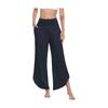 Freizeithosen für Damen mit hoher Taille, lockere, unregelmäßige Hose mit weitem Bein