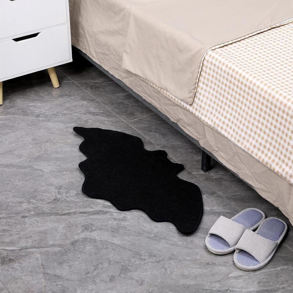 50*80cm Bat Door Mat Halloween Front Door Bat Rug Dirty-resistant Wear-resistant Slip-resistant Carpet Atmosphere Decoration