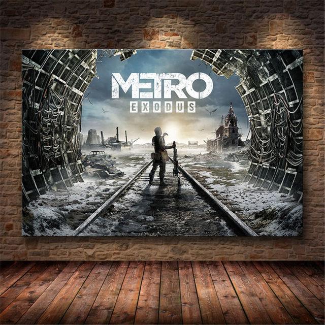 Metro Exodus Game Plakát Umění Malba na plátně Nástěnné umění Moderní obývací pokoj Domov Ložnice Bar Restaurace Dekorace Tisk Obraz