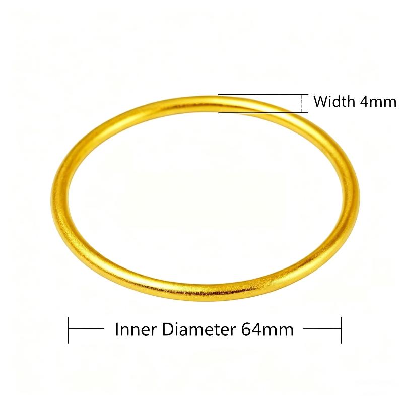 Braccialetti a Cerchio Placcati Oro per Donna Lucidi Semplici Braccialetti da Polso Gioielli da Matrimonio Regali