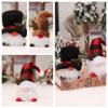 Rudolph Gnome Glowing  Doll Antlers Dwarf Faceless Gnome Doll Santa Elf Doll  Party Dolls Pendant
