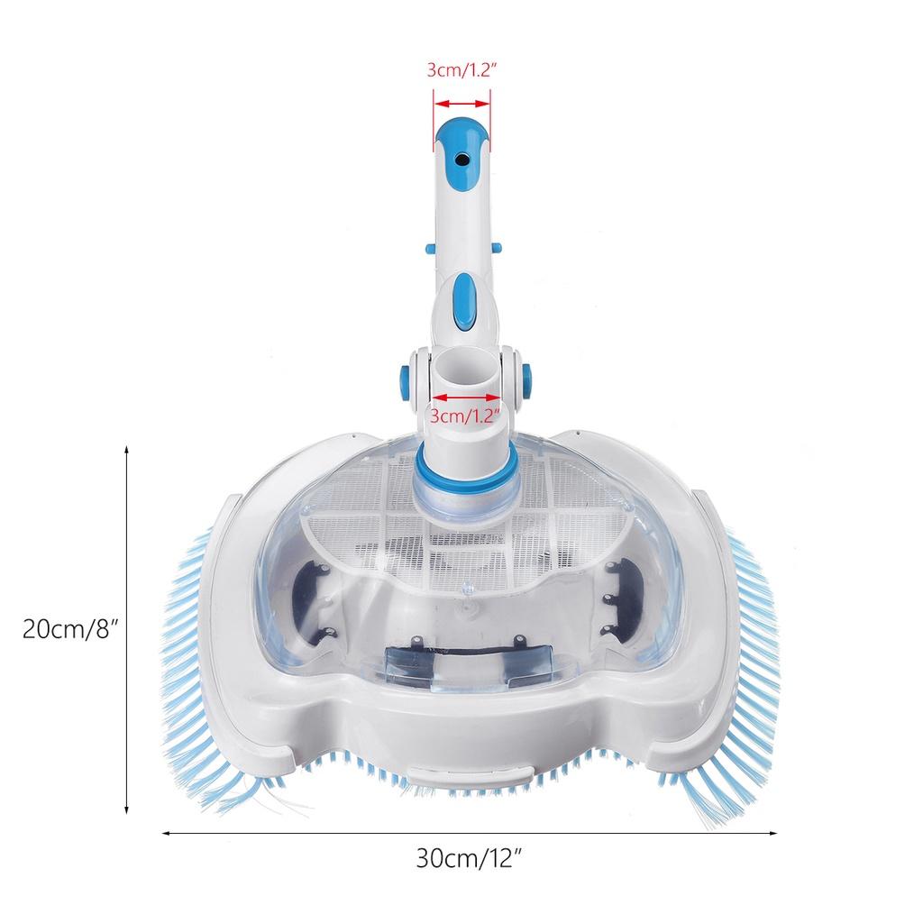 

12-дюймовая насадка для пылесоса с регулируемым углом всасывания для бассейна с сеткой-фильтром, инструмент для чистки пруда