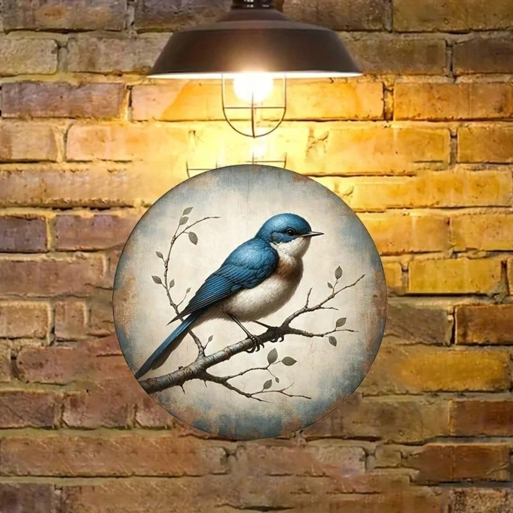 

2D Round Metal Wall Art, Farmhouse Home Decor for Living Room Bedroom, Halloween Garden Porch Ornament 20x20 різнокольоровий