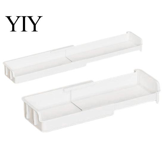 Small Item Sorting Tray Mirror Cabinet Expandable Shelf, Plastic Adjustable Layered Divider Storage Rack, Bathroom Accessories Narrow Space