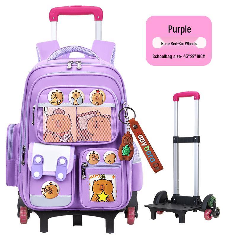 Large Capacity Trolley Schoolbags for Grades 2, 3 & 6 – Lightweight Backpacks for Kids