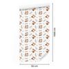 Deer wallpaper white, light gray, cream and beige 50x1000