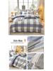 New Stylish Skin-Friendly Cotton Flannel Bedding Set - Thickened Plaid & Floral Design for Students