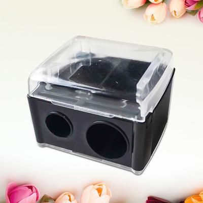 Temperamatite per rossetto a doppio foro per matita per eyeliner per labbra e sopracciglia