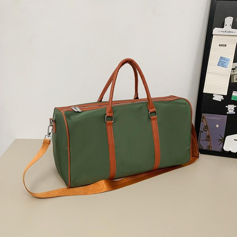 Women's Travel Bag Contrast Color Oxford Cloth Yoga Fitness Bag High-end Korean Style Business Travel Luggage Bag Drop Shipping