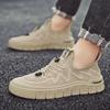 2025 summer new men's shoes breathable soft-soled casual shoes youth hollow non-slip fly-woven mesh sports trendy shoes