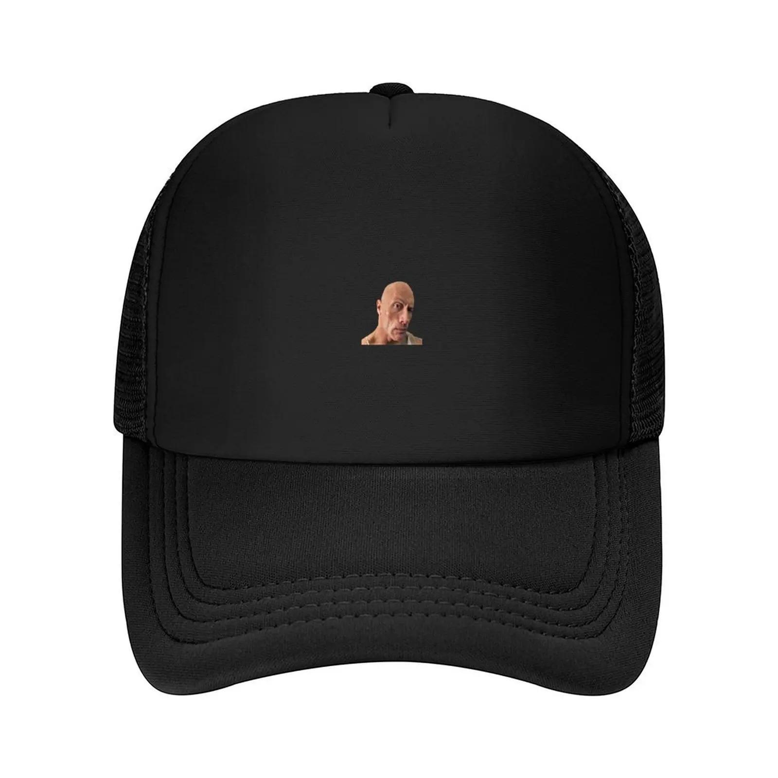 Dwayne The Rock Johnson Eyebrow Raise Baseball Cap Golf Cap Hat Baseball Cap Big Size Hat Thermal Visor Womens Hats Unisexs