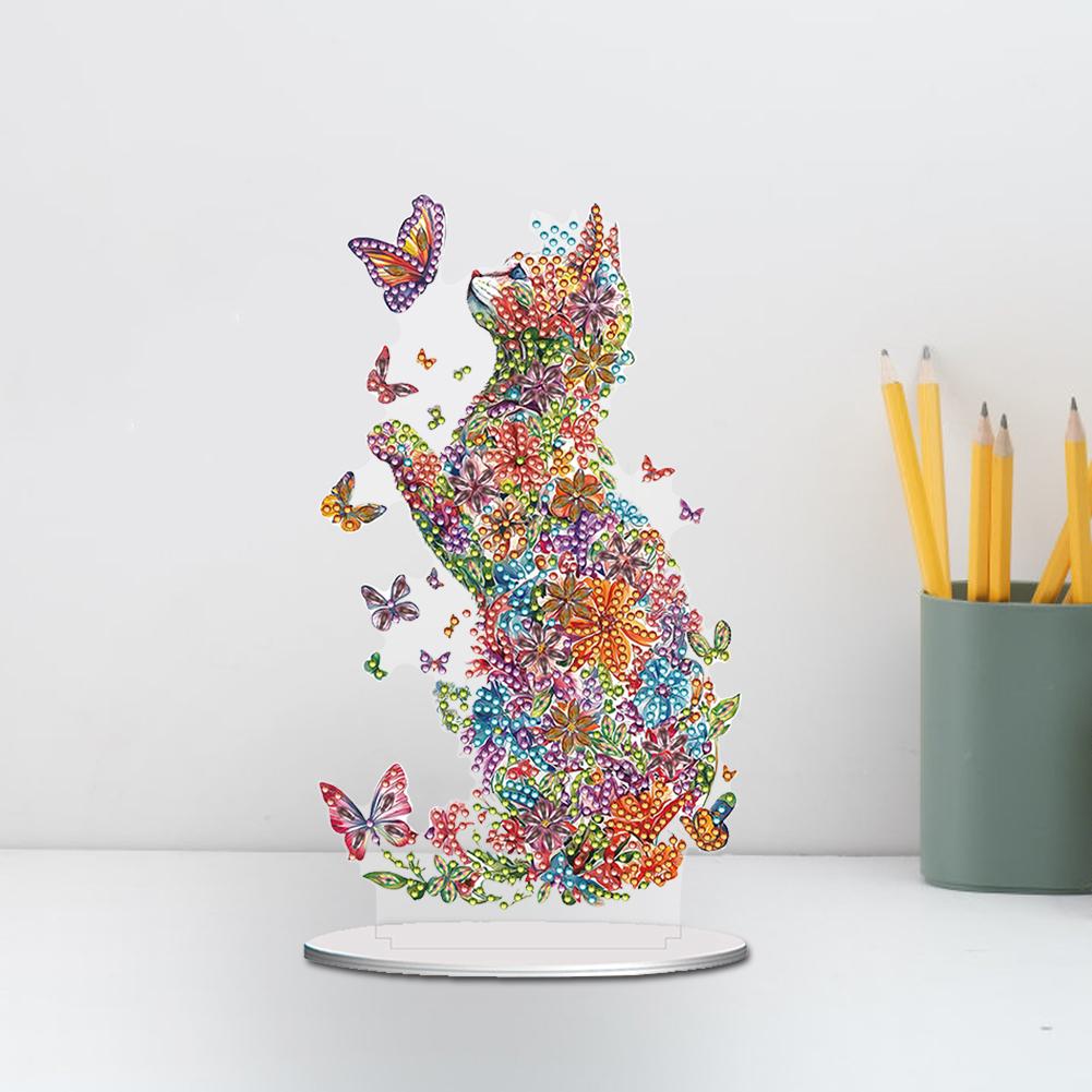 Acrylic Special Shape Carnival Alligator Diamond Painting Tabletop Ornaments Kit Desktop Diamond Art Kits for Home Office Decor